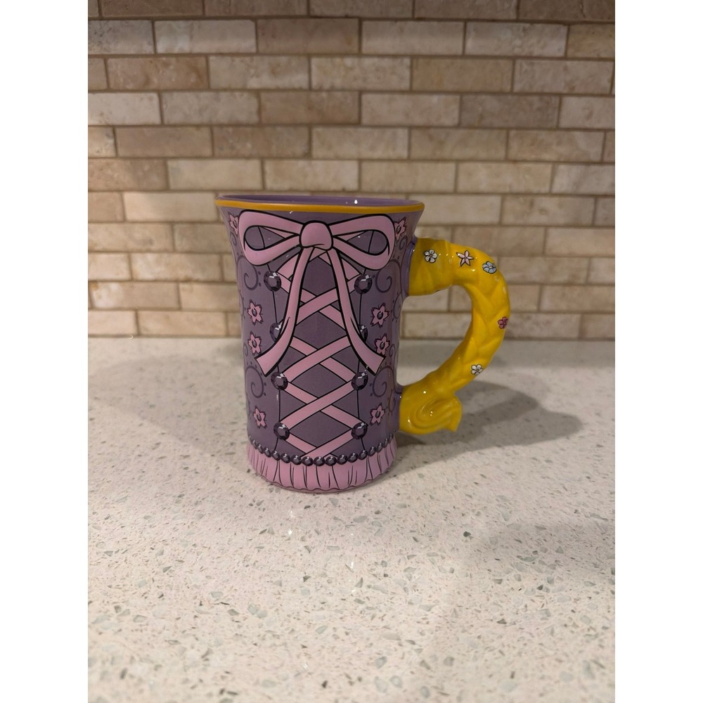 Disney Rapunzel Mug California Adventure Disney Princess Hair Handle Ceramic